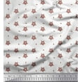 thumbnail image 1 of Soimoi Red Heavy Canvas Fabric Artistic Floral Print Fabric by the Yard 58 Inch Wide, 1 of 3