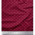 thumbnail image 1 of Soimoi Red Heavy Canvas Fabric Artistic Geometric Print Sewing Fabric Yard 58 Inch Wide, 1 of 3