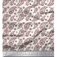 thumbnail image 1 of Soimoi Red Heavy Canvas Fabric Paisleys Paisley Print Fabric by Yard 58 Inch Wide, 1 of 3