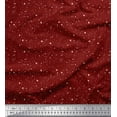 thumbnail image 1 of Soimoi Red Poly Georgette Fabric Brush Stroke Abstract Decor Fabric Printed Yard 42 Inch Wide, 1 of 3