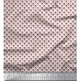 thumbnail image 1 of Soimoi Red Silk Fabric Weather Cock & Dots Print Fabric by Yard 42 Inch Wide, 1 of 3
