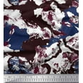 thumbnail image 1 of Soimoi Satin Silk Fabric Marble Stone Texture Shirting Fabric Prints by Yard 42 Inch Wide, 1 of 1