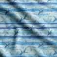 thumbnail image 1 of Soimoi Sea Shell Print, Velvet Fabric, Decor Sewing Fabric by The Yard 54 Inch Wide,Decorative Fabric for Upholstery and Home Accents, Turquoise Blue, 1 of 5