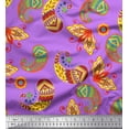thumbnail image 1 of Soimoi Silk Fabric Artistic Paisley Print Sewing Fabric Yard 42 Inch Wide, 1 of 1