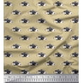 thumbnail image 1 of Soimoi Silk Fabric Basset Hound Dog Print Sewing Fabric Yard 42 Inch Wide, 1 of 3