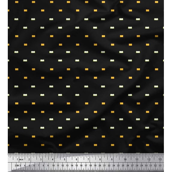 Soimoi Polyester Crepe Fabric Book & Envelope Shirting Print Fabric by The Yard 42 Inch Wide