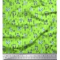 thumbnail image 1 of Soimoi Silk Fabric Dot,Arrow & Alphabets Text Fabric Prints by Yard 42 Inch Wide, 1 of 1