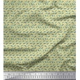 thumbnail image 1 of Soimoi Silk Fabric Dot & Whale Ocean Printed Fabric 1 Yard 42 Inch Wide, 1 of 1