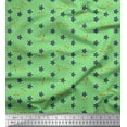 thumbnail image 1 of Soimoi Silk Fabric Floral & Dragonfly Insects Printed Fabric 1 Yard 42 Inch Wide, 1 of 1