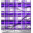 thumbnail image 1 of Soimoi Silk Fabric Gingham Check Printed Fabric 1 Yard 42 Inch Wide, 1 of 3