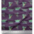 thumbnail image 1 of Soimoi Silk Fabric Guitar & Crocodile Kids Print Sewing Fabric Yard 42 Inch Wide, 1 of 1