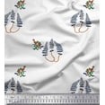 thumbnail image 1 of Soimoi Silk Fabric Leaves,Bird & Floral Block Fabric Prints by Yard 42 Inch Wide, 1 of 1