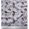 thumbnail image 1 of Soimoi Silk Fabric Leaves,Cucumber & Tomato Vegetable Print Fabric by The Yard 42 Inch Wide, 1 of 1