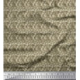 thumbnail image 1 of Soimoi Silk Fabric Leaves Shirting Print Fabric by The Yard 42 Inch Wide, 1 of 1