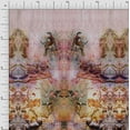 thumbnail image 1 of Soimoi Silk Fabric Sparrow Panel Printed Fabric 1 Yard 42 Inch Wide, 1 of 3