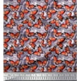 thumbnail image 1 of Soimoi Silk Fabric Texture & Butterfly Decor Fabric Printed Yard 42 Inch Wide, 1 of 1