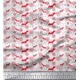 thumbnail image 1 of Soimoi Silk Fabric Web,Spider & Bat Halloween Print Fabric by The Yard 42 Inch Wide, 1 of 1