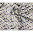 thumbnail image 1 of Soimoi Floral Print - Blue, Pure Silk Fabric - 42 Inch Wide, 1 Yard, Lightweight Material, Perfect For Elegant Dresses, Sarees, Scarves, 1 of 6