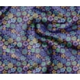 thumbnail image 1 of Soimoi Heavyweight Cotton Canvas Fabric Material- 56 Inch Wide, Blue- Floral Print, Ideal For Making Durable Tote Bags, Backpacks, Upholstery, Cushions, Tents, Furniture Covers, 1 Yard, 1 of 6