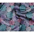 thumbnail image 1 of Soimoi Lightweight Cotton Voile Fabric, Purple- Floral Print, Unstitched Material- 42 Inch Width, Ideal For Making Summer Dresses, Blouses, Scarves, Sheer Curtains, Garment Linings, 1 Yard, 1 of 6