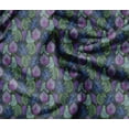 thumbnail image 1 of Soimoi Luxurious Sheen Modal Satin Fabric - Green - Leaves Printed, Ideal Drapable Material For Clothing, Blouses, Dresses, Lingerie, 1 Yard - 42" Wide, 1 of 6