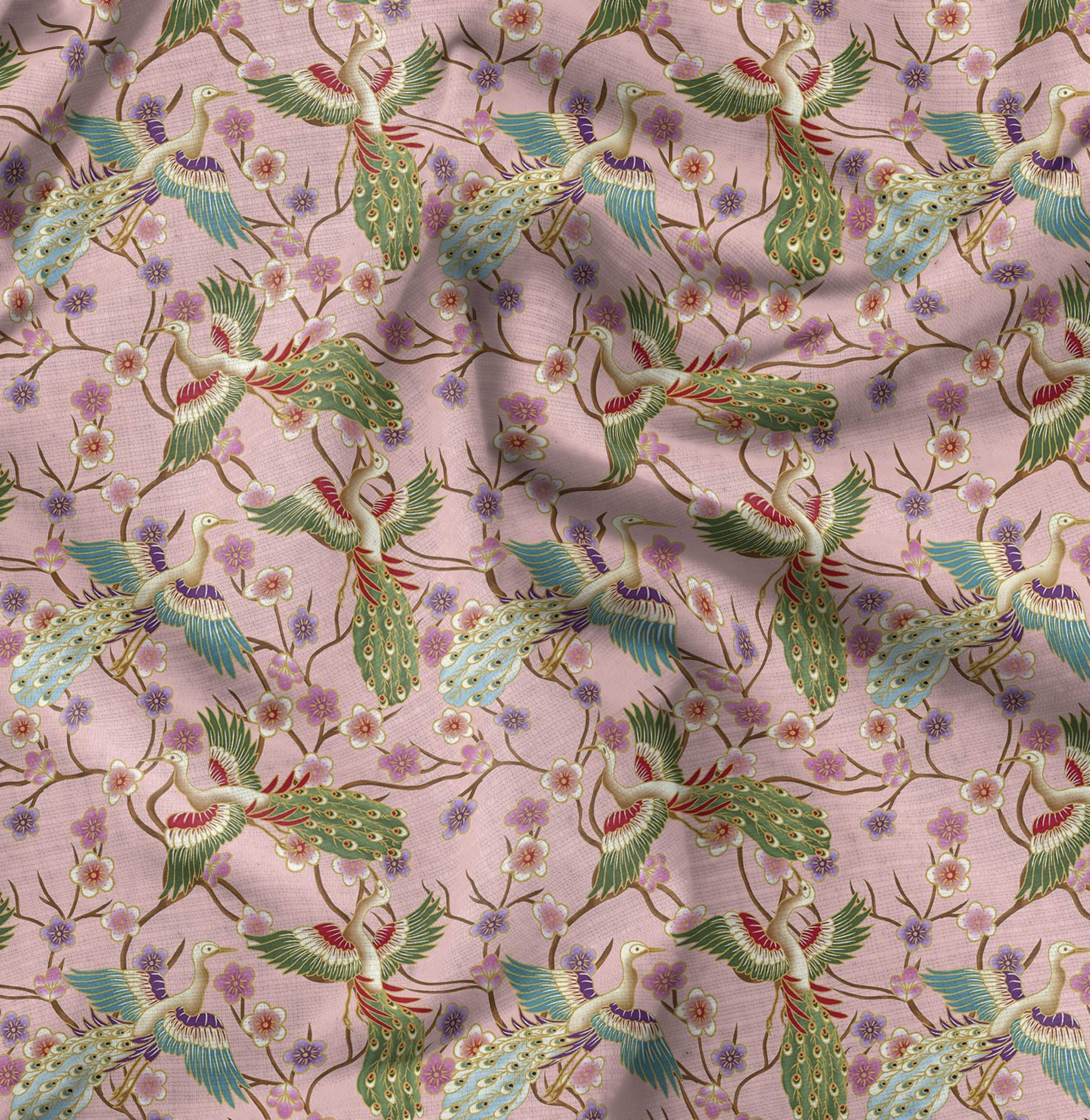 printed satin dress material Custom Satin Fabric Printing
