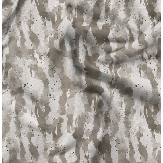 Soimoi Texture Print, Velvet Fabric, Decor Sewing Fabric by The Yard 54 Inch Wide,Decorative Fabric for Upholstery and Home Accents, Beige
