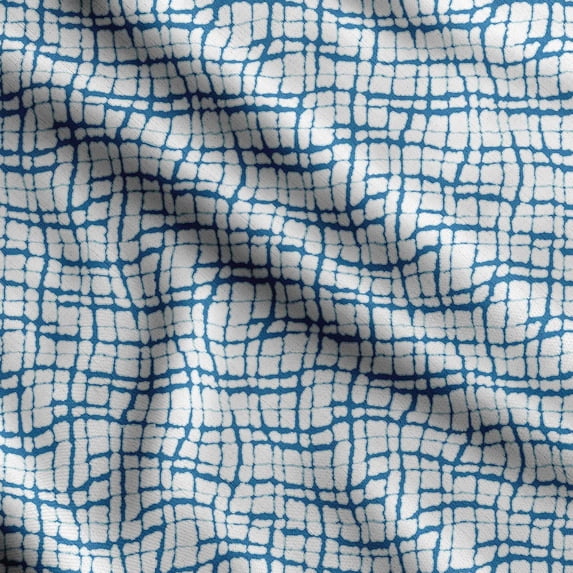 Soimoi Texture Printed,Cuddle Minky Fabric, Sewing Fabric By The Yard 56 Inch Wide,Decorative Plush Soft Fabric, Baby Garments, Toys And Blankets, Blue