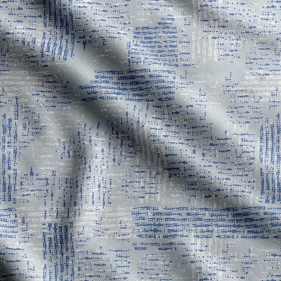 Soimoi Texture Printed, Japan Crepe SatinFabric By The Yard-54 Inch WideDecorative Sewing Fabric For Dresses, Kimonos, Gowns-Blue