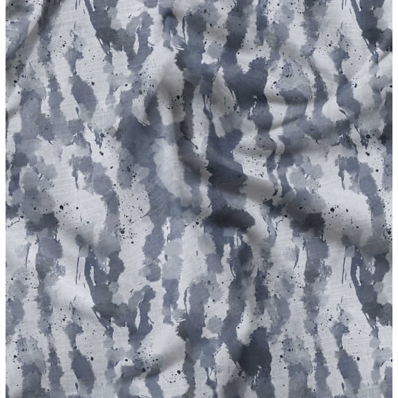 Soimoi Texture Printed, Polyester Fleece, Fabric by The Yard Sewing DIY Stretch Fabric 56 Inches Wide, WarmFabric for Hats, Coats, Gloves, Blankets, Coin Gray