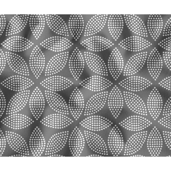 Soimoi Upholstery Fabric for Sofa, Chairs & Outdoor Dcor, Water-Resistant Home Dcor Fabric By 10 Yard, 56" Wide, Geometric Print, Gray