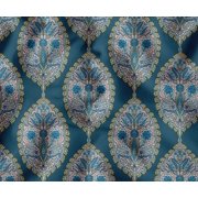 Soimoi Upholstery Fabric for Sofa, Chairs & Outdoor Dcor, Water-Resistant Home Dcor Fabric by the Yard, 56" Wide, Leaves Theme, Blue