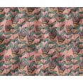 thumbnail image 1 of Soimoi Upholstery & Outdoor Fabric by The Yard - Leaves Pattern - 56" Wide Water-Repellent Cloth for Furniture, Bags & Patio Projects - Pink, 1 of 7