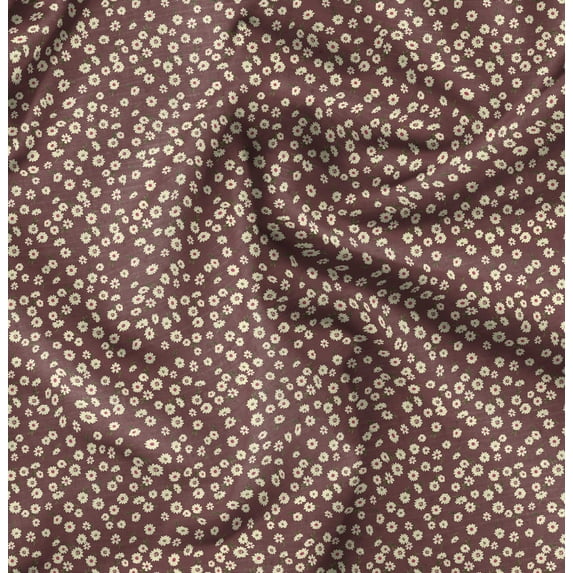 Soimoi Velvet Brown Fabric By the Yard - 54 Inch Wide -Florals Print Fabric - Elegant and Timeless Patterns for Fashion and Home Decor Printed Fabric