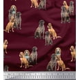 thumbnail image 1 of Soimoi Velvet Fabric Beagle,Cane Corso & English Cocker Spaniel Dog Printed Craft Fabric by The Yard 58 Inch Wide, 1 of 1