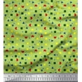 thumbnail image 1 of Soimoi Velvet Fabric Dot,Cross Sign & Square Geometric Print Sewing Fabric Yard 58 Inch Wide, 1 of 1