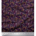 thumbnail image 1 of Soimoi Velvet Fabric Floral & Paisley Decor Fabric Printed Yard 58 Inch Wide, 1 of 3