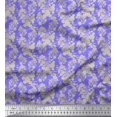 thumbnail image 1 of Soimoi Velvet Fabric Leaves & Floral Shirting Decor Fabric Printed Yard 58 Inch Wide, 1 of 1