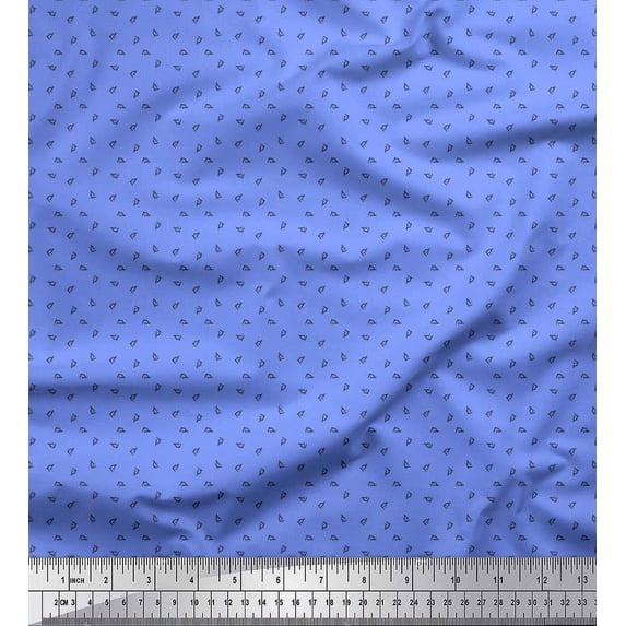 Soimoi Velvet Fabric Microscope Shirting Print Fabric by The Yard 58 Inch Wide