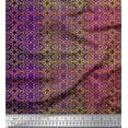 thumbnail image 1 of Soimoi Velvet Fabric Moroccan Damask Kaleidoscope Decor Fabric Printed Yard 58 Inch Wide, 1 of 1