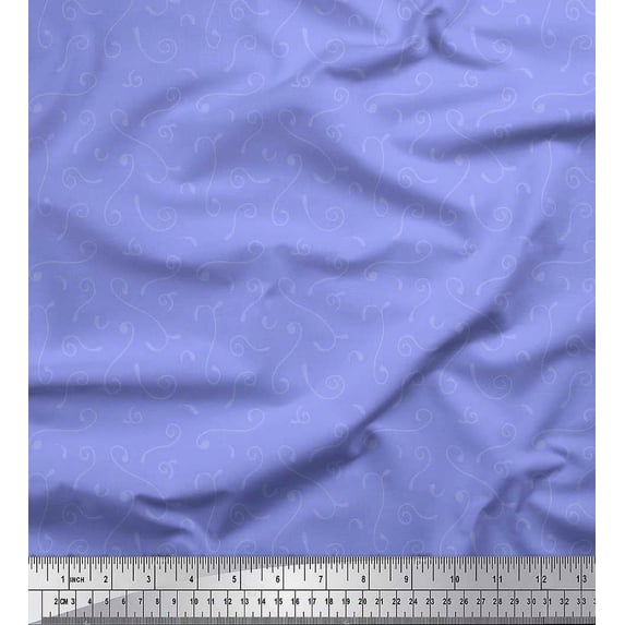 Soimoi Velvet Fabric Swirl Abstract Decor Fabric Printed Yard 58 Inch Wide