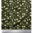 thumbnail image 1 of Soimoi Velvet Fabric Swirl,Leaves & Floral Artistic Print Fabric by The Yard 58 Inch Wide, 1 of 1