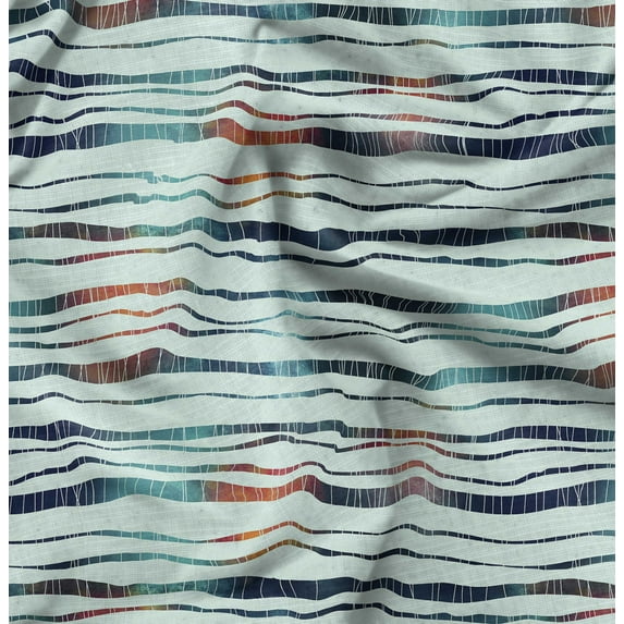 Soimoi Velvet Green Fabric By the Yard - 54 Inch Wide - Abstracts Wave Fabric - Contemporary and Unique Patterns for Creative Projects Printed Fabric