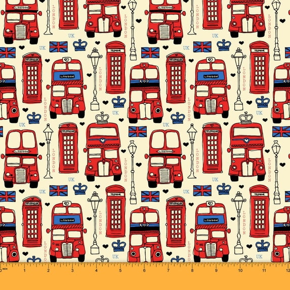 Soimoi Viscose Chiffon Fabric Architectural Printed 55 GSM Material 42 Inches Wide By The Yard-Yellow