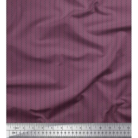 Soimoi Viscose Chiffon Fabric Arrow Head Shirting Printed Craft Fabric by The Yard 42 Inch Wide