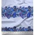 thumbnail image 1 of Soimoi Viscose Chiffon Fabric Check,Floral & Paisley Printed Fabric 1 Yard 42 Inch Wide, 1 of 1