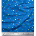 thumbnail image 1 of Soimoi Viscose Chiffon Fabric Dot & Triangle Geometric Fabric Prints by Yard 42 Inch Wide, 1 of 1