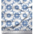 thumbnail image 1 of Soimoi Viscose Chiffon Fabric Leaves & Floral Geometric Print Fabric by The Yard 42 Inch Wide, 1 of 3