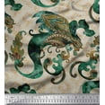 thumbnail image 1 of Soimoi Viscose Chiffon Fabric Leaves Paisley Print Fabric by The Yard 42 Inch Wide, 1 of 1