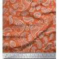 thumbnail image 1 of Soimoi Viscose Chiffon Fabric Paisley Block Print Fabric by The Yard 42 Inch Wide, 1 of 1